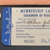 1939 Squadron of Peace Membership Card with Badge